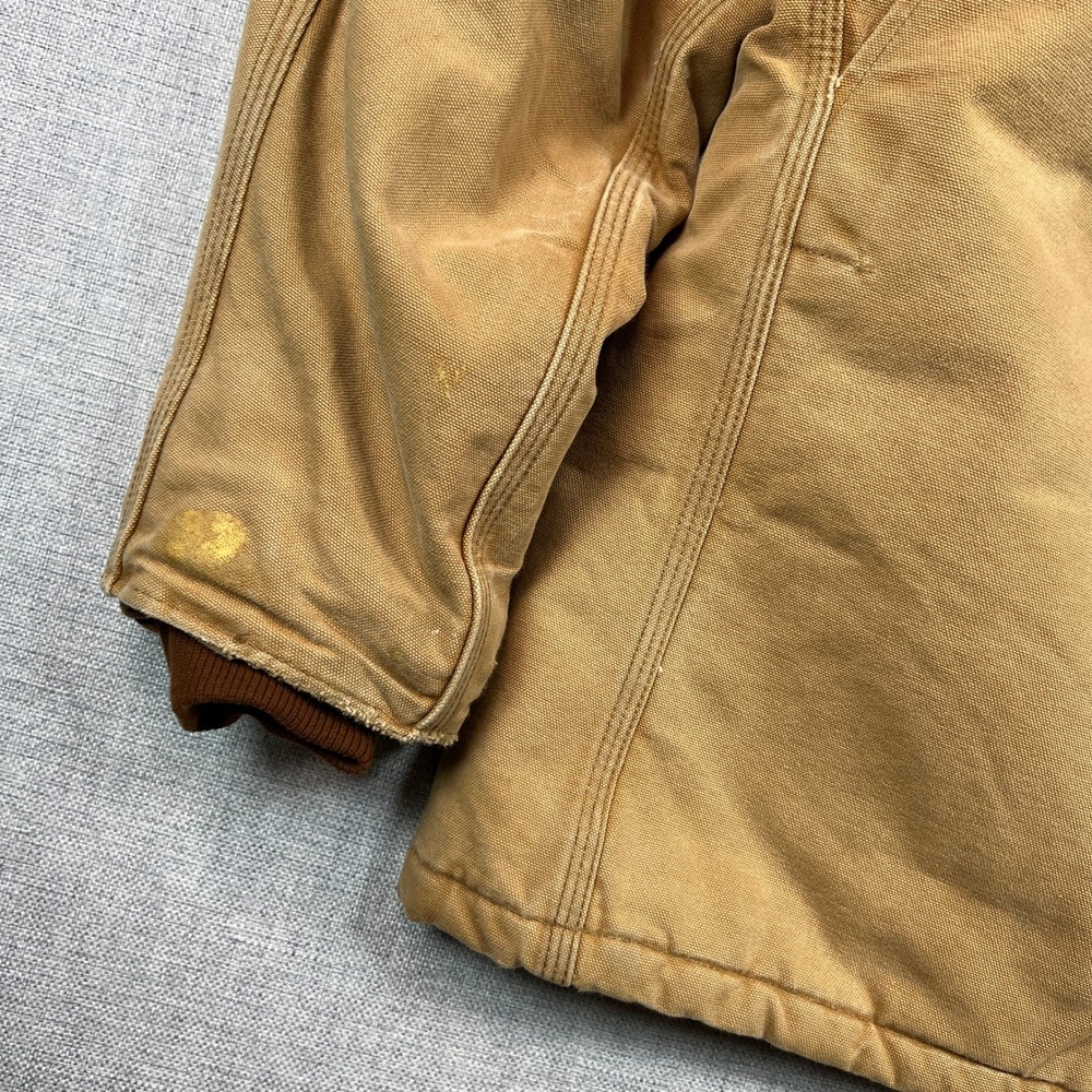 Vintage 90s Carhartt CQ186 Brown Mens 50 XXL Arctic Quilt Lined Jacket USA Made - Picture 13 of 16